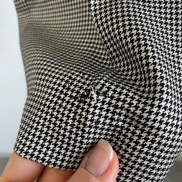 Carlisle Pants Women US 6 Gray Houndstooth Trousers Office Career Capsule Wool - Picture 7 of 7